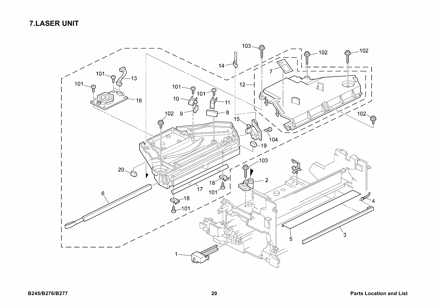 RICOH Options B245 B276 B277 Parts Catalog PDF download-5